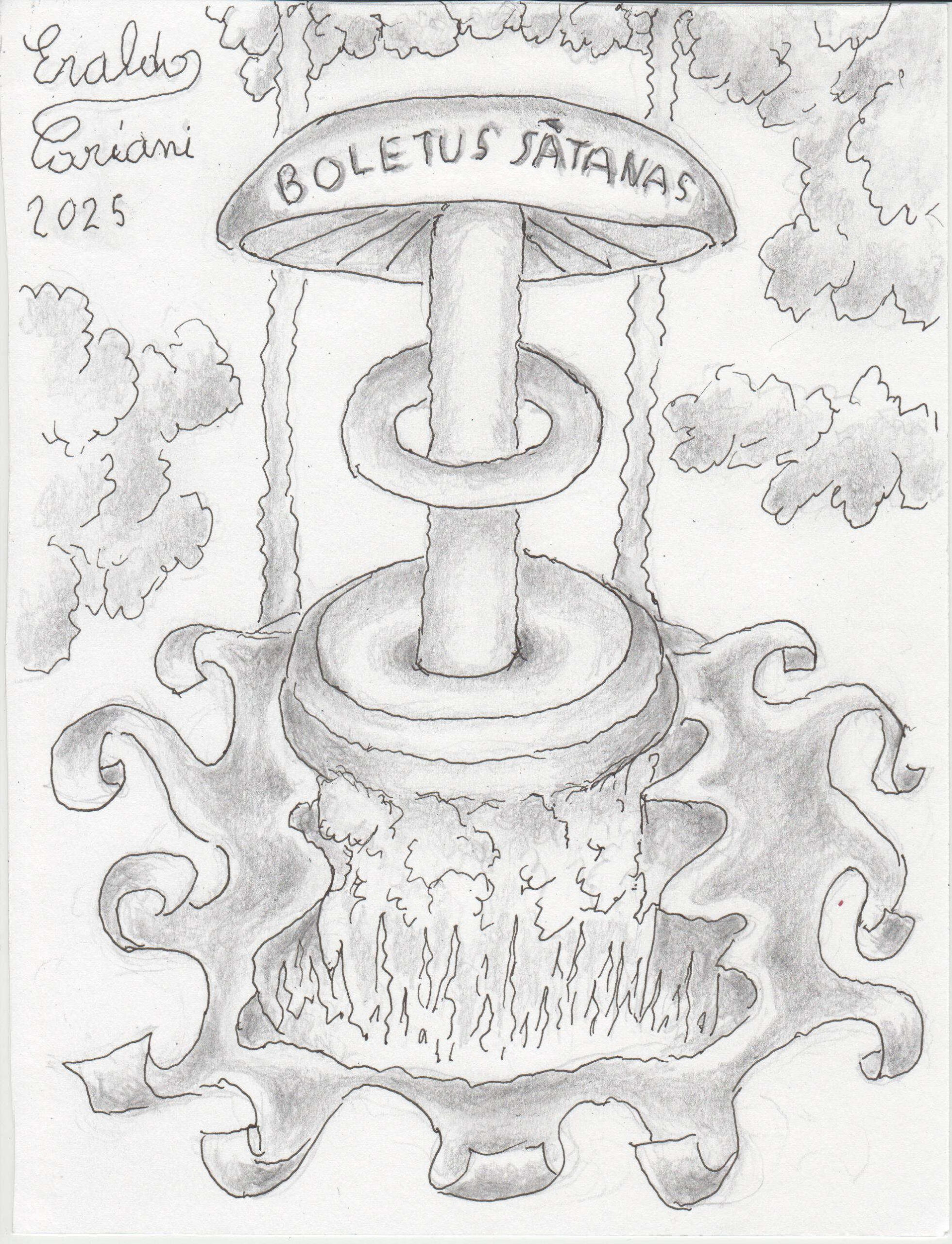 Fungo Malefico - Bomba atomica - Disegno di Eraldo Cariani